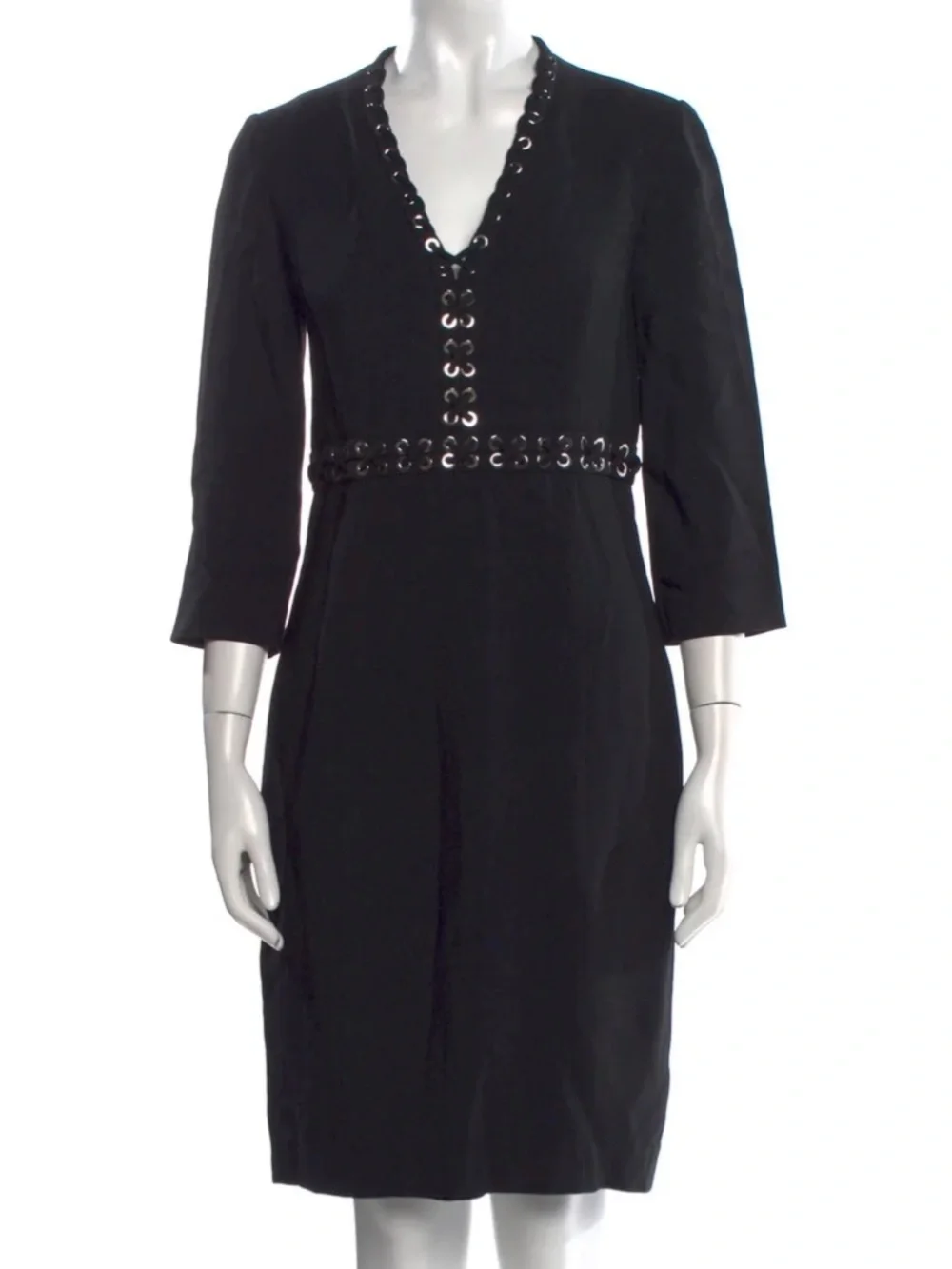 MICHAEL KORS COLLECTION Cady Sheath Dress Made in Italy size 10 $2,275.00 - Picture 3 of 12
